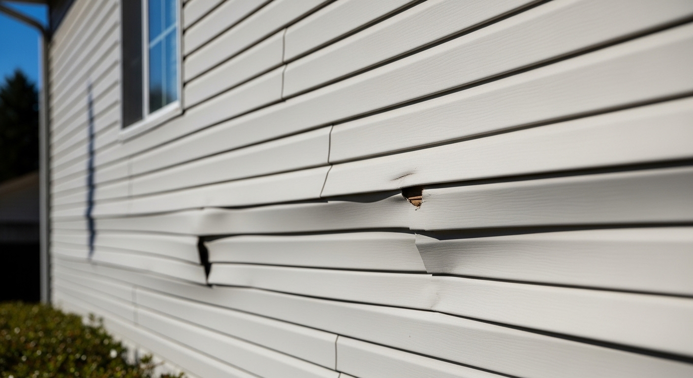 warped vinyl siding