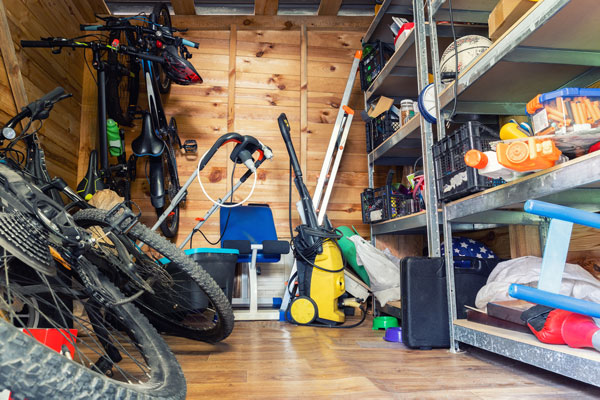 Suburban Home Wooden Storage Unit