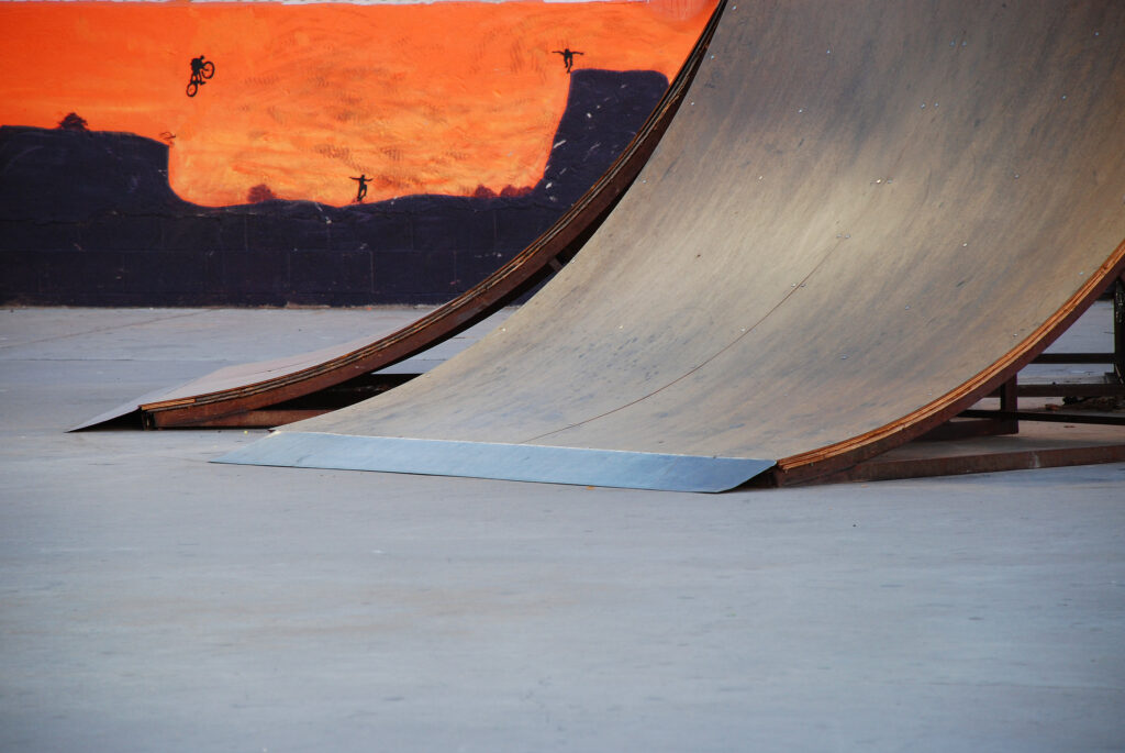 Skate Ramp With Mural