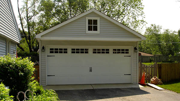 beautiful new garage