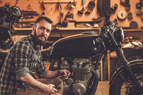 garage motorcycle storage