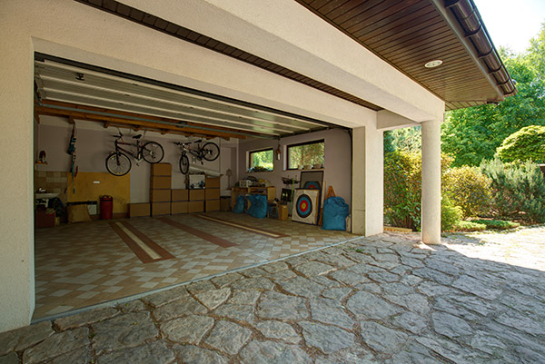 open garage door to cool off your garage