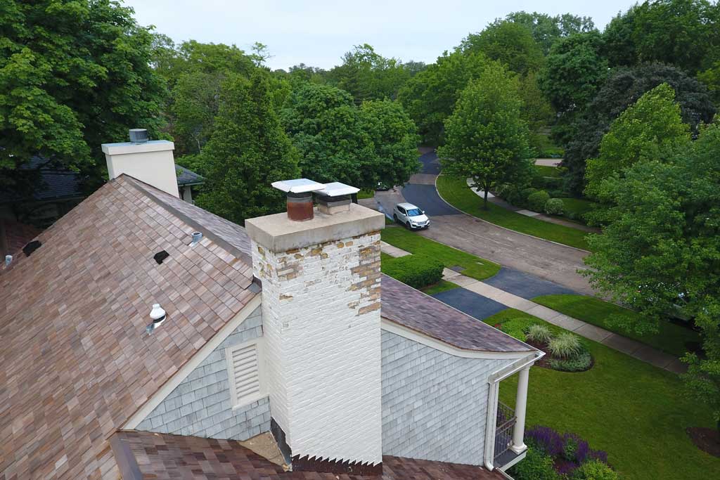 home with chimney