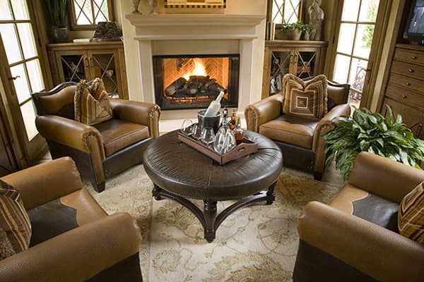 living room fireplace